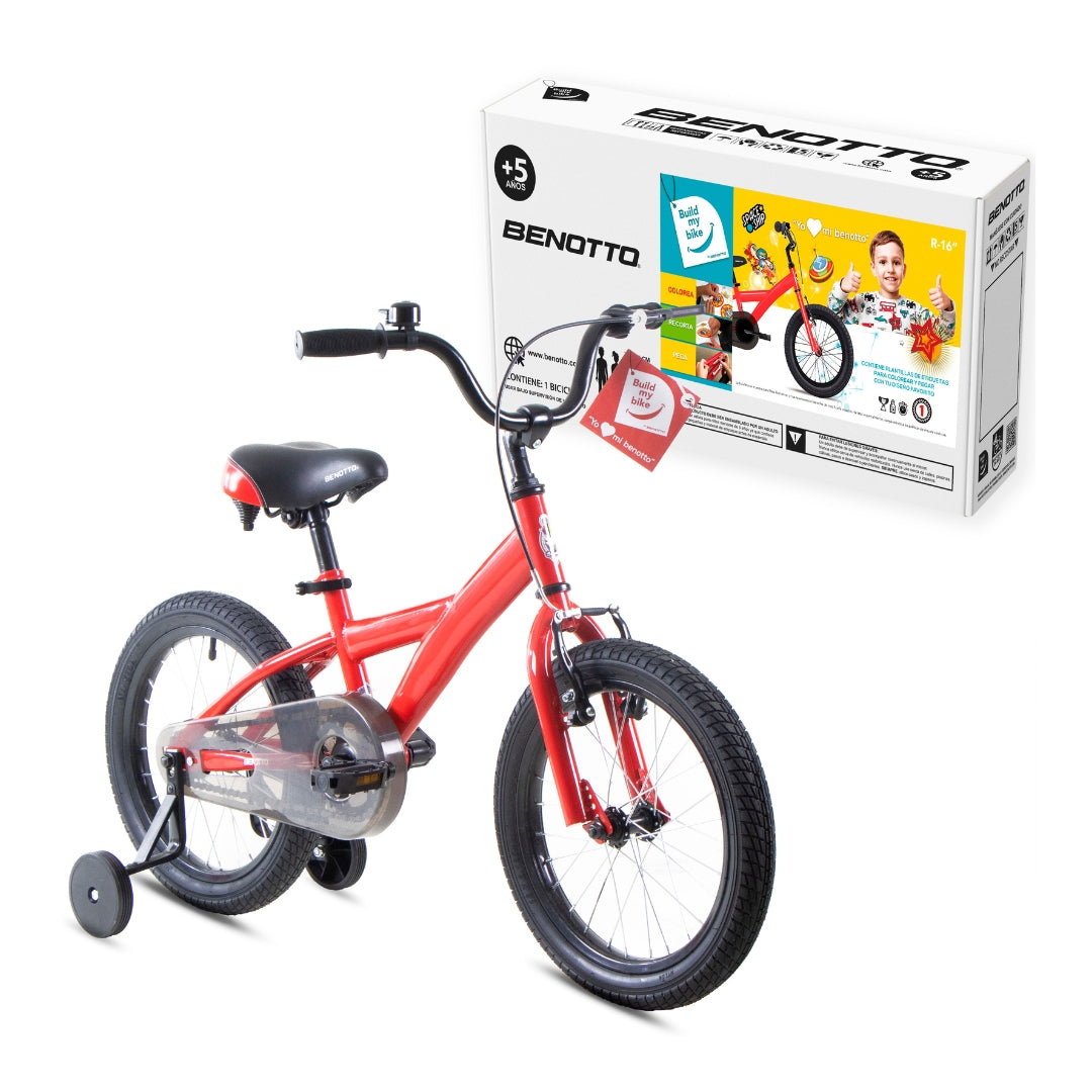 Bicicleta Benotto Cross Agressor R16 Niño Ruedas Lateral Color